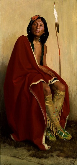 Elk-foot of the Taos tribe, 1909 (E. Irving Crouse) (1866-1936) Smithsonian Museum of American Art 1910.9.5 1a